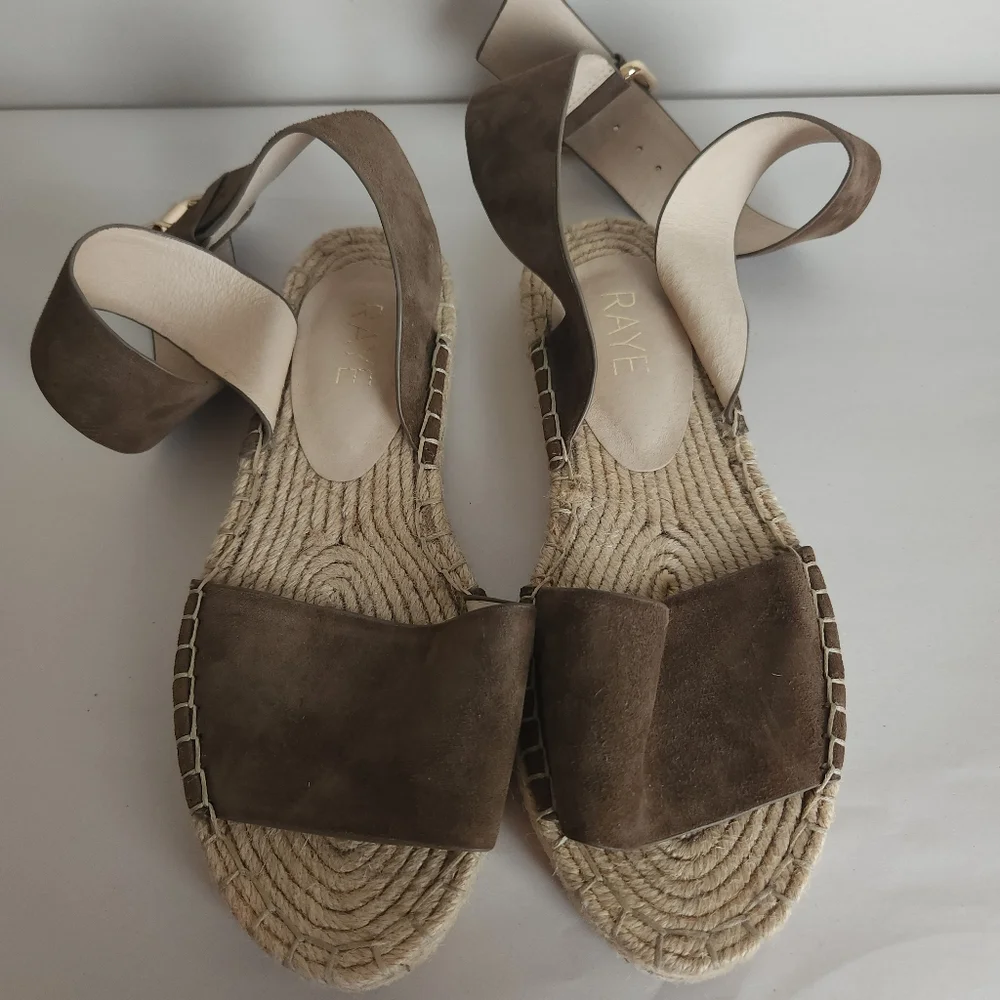 REVOLVE Raye Espadrilles Damien Flatform Sandals Shoes Size 6